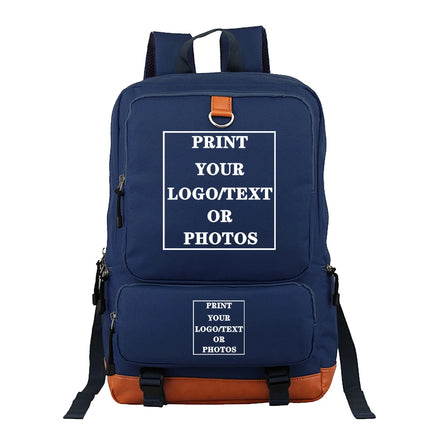 Customize Your Logo Name Image Backpack School Bags for Teenagers Girls Boys Harajuku Custom Diy Luminous Backpacks Rucksack