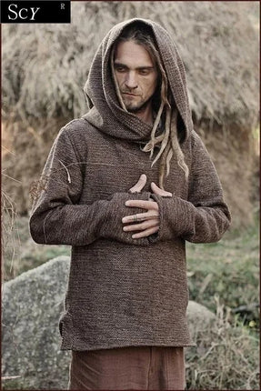 New men's fashion Thermal long sleeve sweater hoodies   vintage hoodie men