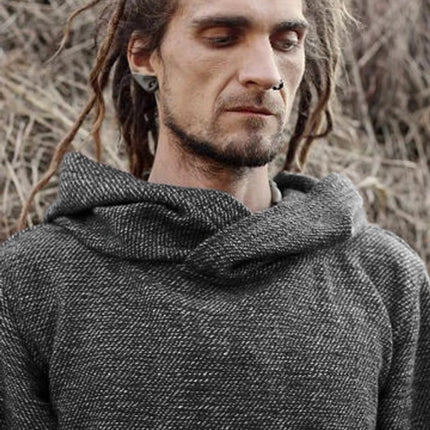 New men's fashion Thermal long sleeve sweater hoodies   vintage hoodie men