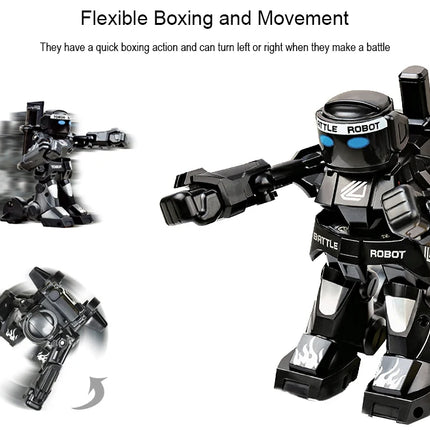 RC Robot Battle Boxing Robot Toy Two-player Games Remote Control Robot 2.4G Fighting Robot Control Toys for Kids Famly Game
