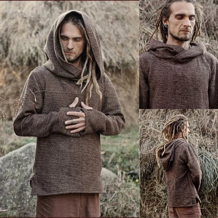 New men's fashion Thermal long sleeve sweater hoodies   vintage hoodie men