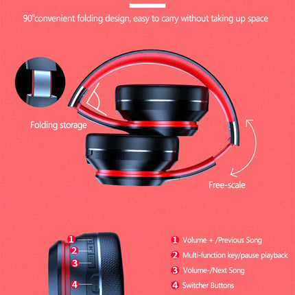 Lenovo HD200 Bluetooth Earphones Over-ear Foldable Computer Wireless Headphones Noise Cancellation HIFI Stereo Gaming Headset