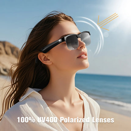 New M9pro Intelligent Bluetooth Glasses AI Translation Sports Cycling Fishing Polarized Multi functional Sunglasses Built in Cyc