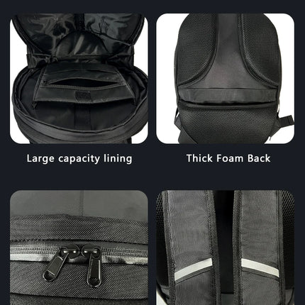 Knight LED Motorcycle Backpack for Men, LED Backpack With DIY Programmable Full Color Screen, Hard Shell Waterproof Helmet Bag