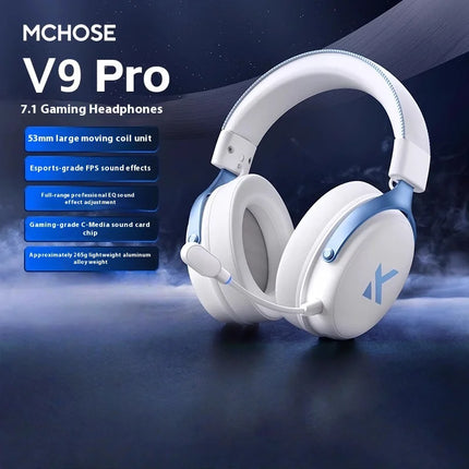 Mchose V9 Pro Gaming Headset Overhead Wireless Bluetooth Computer Gaming Headphones With Microphone Portable Audio Video Devices
