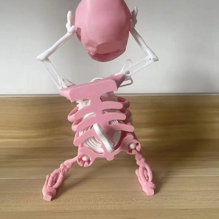 Dancing Skeleton Toys Clockwork Fun Little Toy Ornaments Creative Stress Relief Desktop Toys Gift For Friends Halloween Ornament