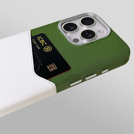 Card Holder Pocket MagSafe Leather Case Compatible with iPhone 17 Wireless Charging Protective Case