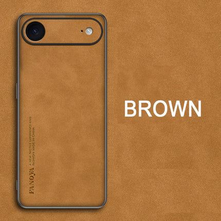 For iPhone 17 Air Skin Feel Shockproof Matte Leather Case Soft Back Cover Funda For iPhone 17 Air Pro Max Protector