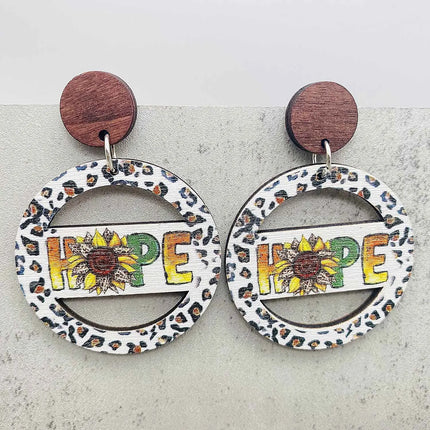 2024 New Autumn Thanksgiving Earrings Turkey Pumpkin Maple Leaf Wooden Earrings Women's Thanksgiving Festival Jewelry