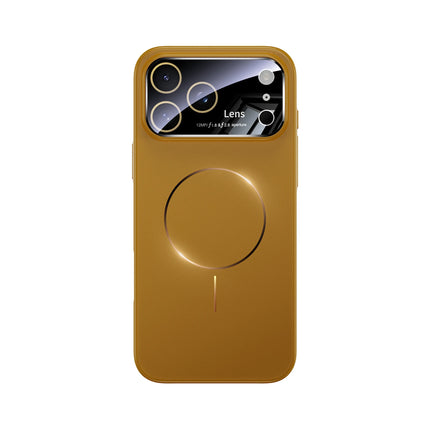 New Large Window Magsafe Phone Case for IPhone 17 Magnetic Wireless Charging Skin Feel PC Protection Phone Cover