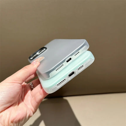 2in1 Matte TPU Case For iPhone 17 Cover PC + Silicone Shockproof Photo Holder Cover