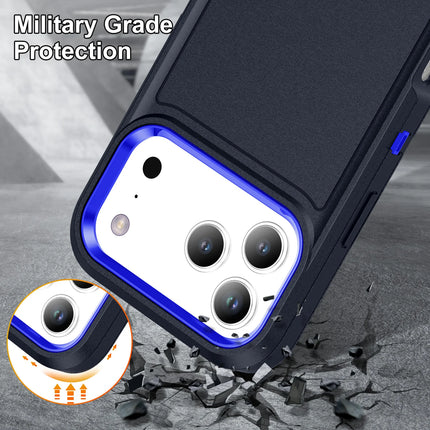 3 in 1 Hybrid Armor Shockproof Defend Case For iPhone 17 Heavy Duty Protection Rugged Cover