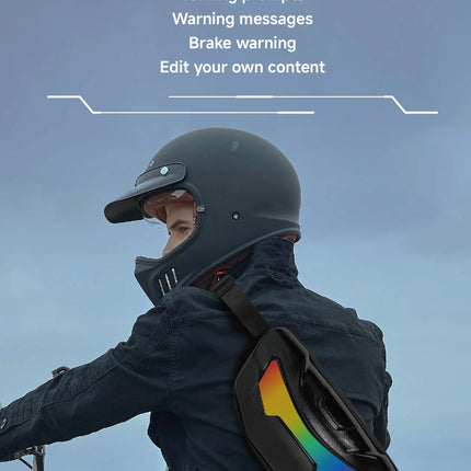 Motorcycle Riding Shoulder Bag LOY Moto Pocket LED Backpack Mobile Phone Bag Crossbody Bag Men Smart Display Backpack
