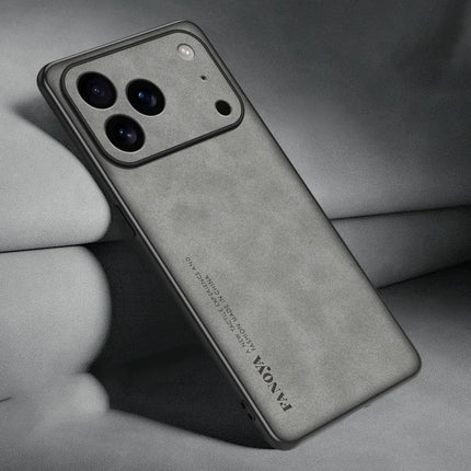 EUCAGR Luxury Sheepskin PU Leather Phone Case For iPhone 17Protect Stand Back Cover