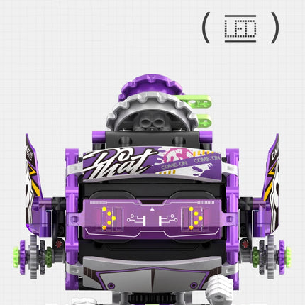 549PCS Integrated Robot Esports Girl Scorpion 3-in-1 Programming Remote Control Electric Assembly Building Block Model Toys Gift