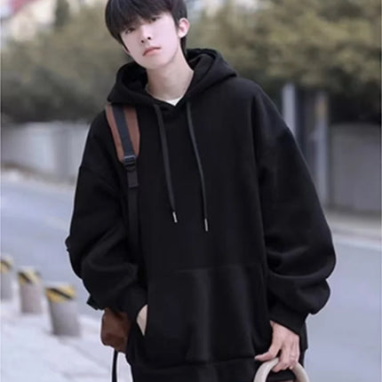 2025 Fashion Casual Hoodies Men Wholesale Plain White Pullover Hoodie Unisex Sweatshirt with Hood Popular Versatile Streetwear