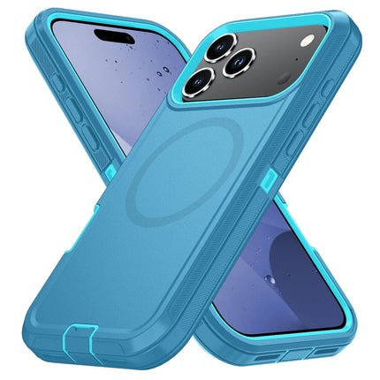 Heavy Duty Rugged Defender Cover for Official IPhone 17 Otter Armor Box for Magesafe Wireless Charge Case