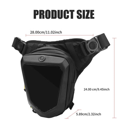 Smart LED Screen Motorcycle Bicycle Leg Bag Waterproof Ride Cycling Drop Leg Side Bag For Men Women DIY Pattern APP Control