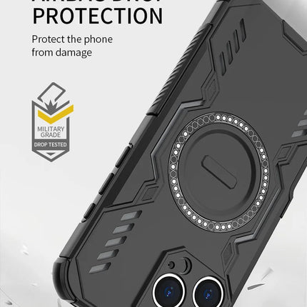 Tough Armor Heat Dissipation Phone Case For iPhone 17  Cover Magnetic Shockproof Shell Cases