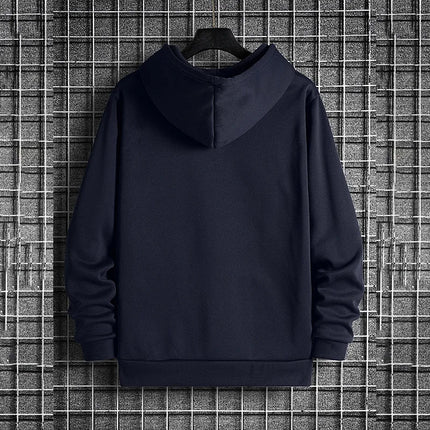 Men's Hoodie 2025 Fashion Warm Pullover Sweatshirt Casual Sporty Streetwear Male Hooded Top for Home Outdoor Fall Winter Outwear