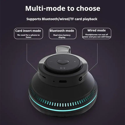 Super Bass Gaming Headsets RGB Lights Effect Wireless Bluetooth Headphones HIFI Sound Noise Reduction Gamer Earphones in HD Mic