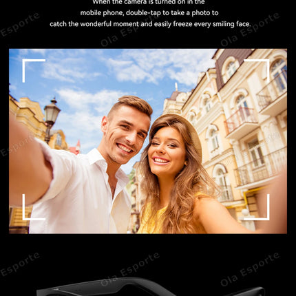 Ola Esporte New Smart Glasses Bluetooth Call Sunglasses Multi-functional Anti-Blue Light Sunglasses Wireless Headset Men Women
