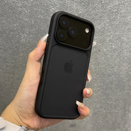 Luxury Orange Shield Matte Transparent Phone Case For iPhone 17 Pro Max 17 Pro 17Air Metal Buttons Skin Feel Shockproof Cover