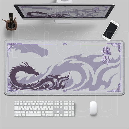 Black & Red Dragon God Mouse Pad Gaming XXL Non-Slip Keyboard Desk Mat Office Carpet Computer Mouse Mat XL New HD Print Mousepad