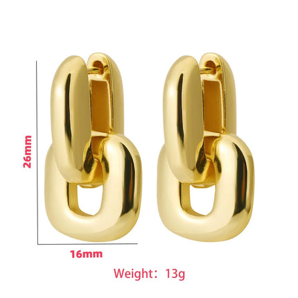 Gold Color Earrings Exaggerate Style Fashion Personalized Jewelry Exquisite Holiday Gifts Celebrity Same