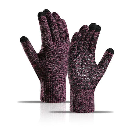 Winter Gloves for Men Women Upgraded Touchscreen Gloves Outdoor Cycling Sports Thermal Warm Knit Glove for Running Driving