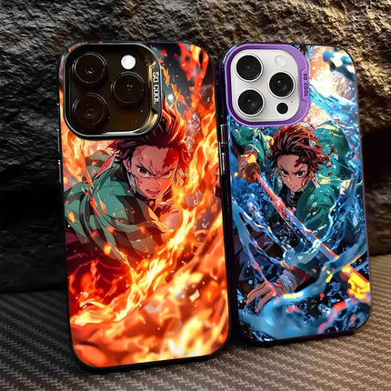 Demon Slayer Eyes Phone Case For iPhone 17   Matte Shockproof Back Anti Fall Matte Cover