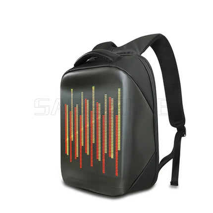 Motorcycle Bags Smart Led Pixel APP Display Screen Intelligent Advertising Business bag Waterproof Moto Riding Creative Backpack