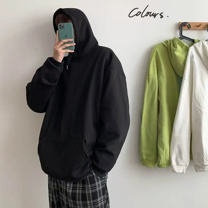 2025 Fashion Casual Hoodies Men Wholesale Plain White Pullover Hoodie Unisex Sweatshirt with Hood Popular Versatile Streetwear