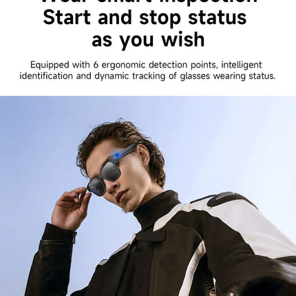New AI Smart Glasses 800W Camera WIFI+Bluetooth Real-time Transmission Sunglasses Touch Control Video Record Glasses For XIAOMI