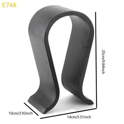 Wooden Headphone Stand Holder for Over Ear Headphones Universal Desk Display Hanger Stable Storage Organiser E74A