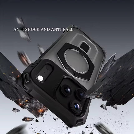 Luxury Heavy Military Armor Shockproof Case For iPhone 17 Magsafe Magnetic Ring Stand Holder Hard Cover
