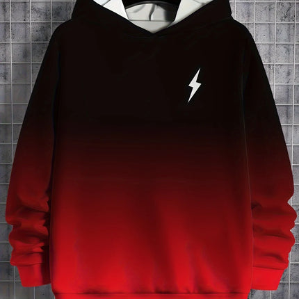 Men's Hoodie 3D Gradient Print Sweatshirts For Men Casual Hooded Shirt Hoodies Pullover Clothes Y2k Harajuku Top Men's Clothing