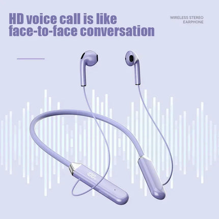 Wireless Neckband Bluetooth Earphones High Sound Quality Stereo Battery Display HD Voice Call Sports Headphones New Product 2025