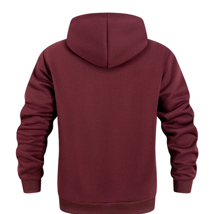 Men's Hoodie Zipper Warm Sweatshirts Fashion Men Casual Jacket Autumn Winter Outdoor Hoodie Pullover Male Sportswear Streetwear