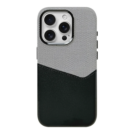 Card Holder Pocket MagSafe Leather Case Compatible with iPhone 17 Wireless Charging Protective Case