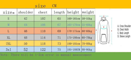 Men's Hoodie Classic Style Men's and Women's Clothing Autumn and Winter Casual Super Large Hoodie Sportswear Warm and Windproof