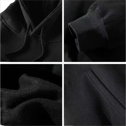Casual Hoodies For Men Autumn Winter Clothing Loose Hooded Sweatshirt Print Long Sleeve Men's Pullover Oversize Male Tops