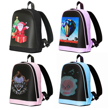LED Advertising Backpack APP Control Advertising Business Bag Waterproof Outdoor Pixel Screen Bag School Bag for Outdoor Travel