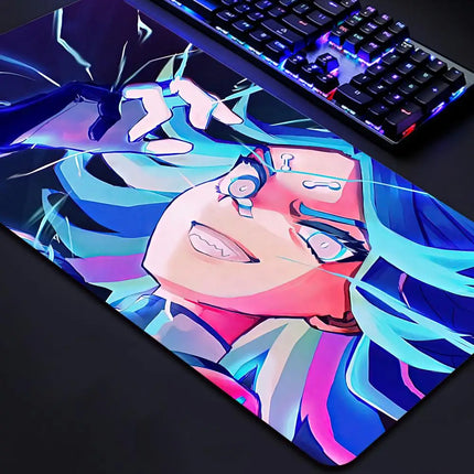 Valorant Neon Mouse Pad Gaming XL New HD Mousepad XXL MousePads Natural Rubber Anti Slip Office Computer Mouse Mat Table Mat