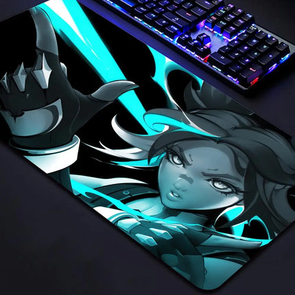 Valorant Neon Mouse Pad Gaming XL New HD Mousepad XXL MousePads Natural Rubber Anti Slip Office Computer Mouse Mat Table Mat