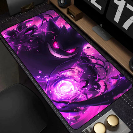 Purple Japan Anime Mouse Pad PC Cool P-pokemon Gamer Cabinet Keyboard Rug XXL G-gengar Extended Desk Mat Laptop Kawaii Mousepad