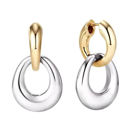 Gold Color Earrings Exaggerate Style Fashion Personalized Jewelry Exquisite Holiday Gifts Celebrity Same