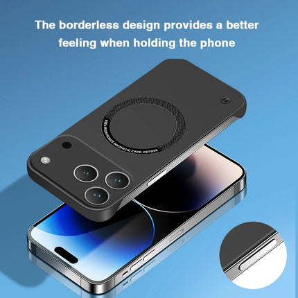 Original High Qualtiy Magnetic Wireless Charging Case for iPhone 17 Pro Max Air 5G Hard Cover Camera Protection Frameless Design