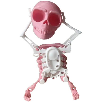 Dancing Skeleton Toys Clockwork Fun Little Toy Ornaments Creative Stress Relief Desktop Toys Gift For Friends Halloween Ornament