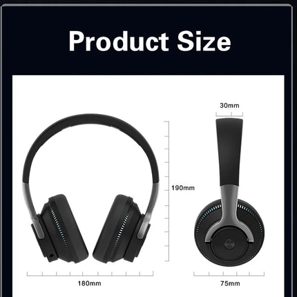 Super Bass Gaming Headsets RGB Lights Effect Wireless Bluetooth Headphones HIFI Sound Noise Reduction Gamer Earphones in HD Mic